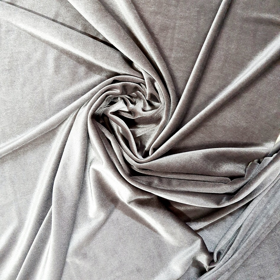 Stretch Velvet Champagne
