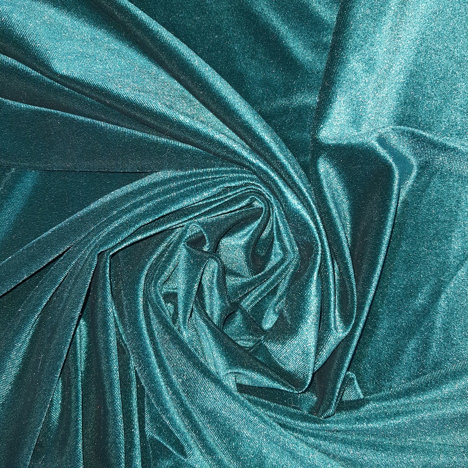 Stretch Velvet Jasper Green